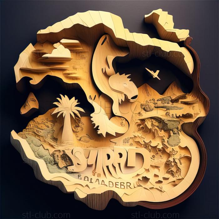 3D модель Где Армальдо Остров доктора Моробоши Ископаемый Покмон Ап (STL)